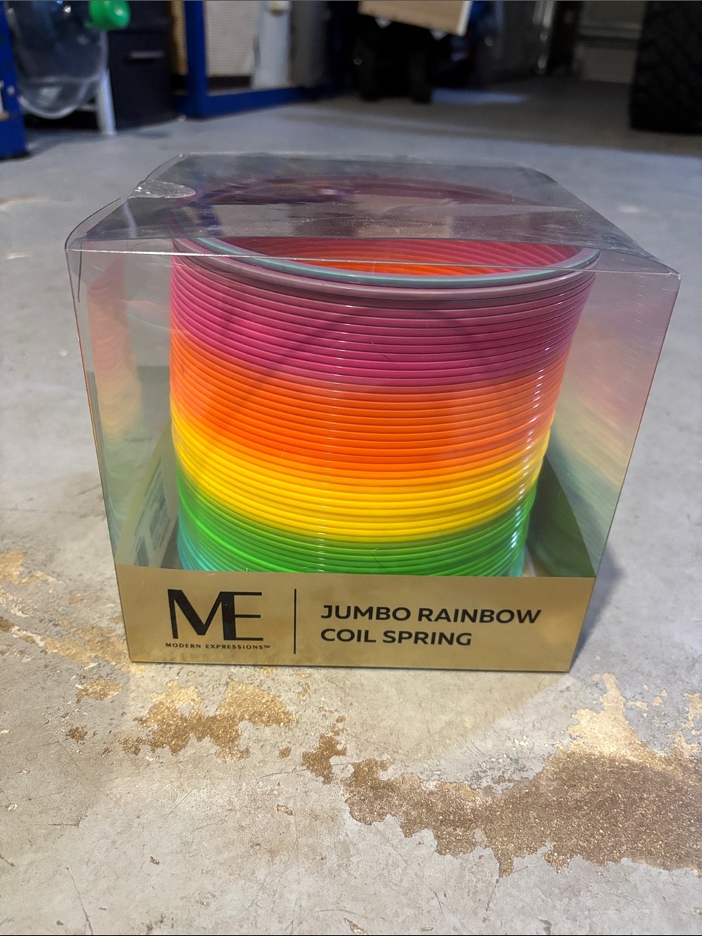 🔥BUNDLESALE Modern Expressions Jumbo Rainbow Coil Spring Slinky- Multicolor